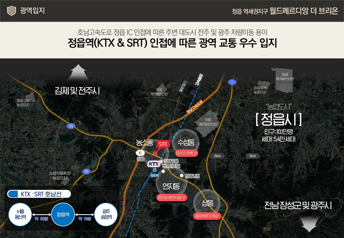 정읍 월드메르디앙 교통환경